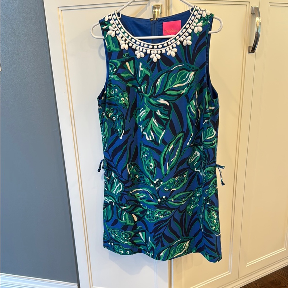Lilly Pulitzer Green and Blue Romper/Sleeveless Resort Wear